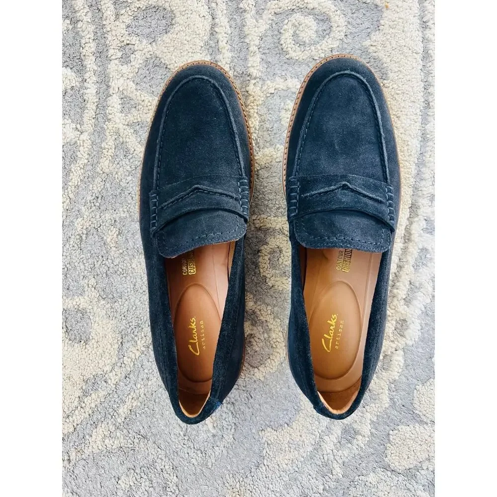 New❤️Clarks Mens Atticus Lt Slip Loafer Flat sz10